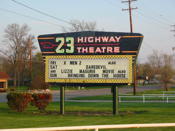 US-23 Drive-In Theater - Marquee